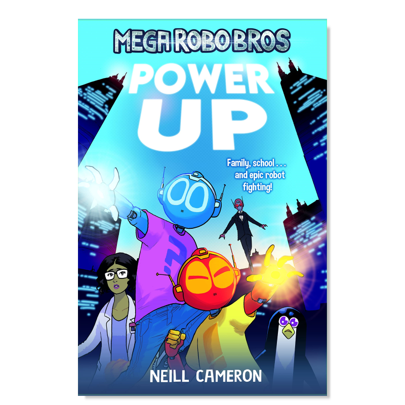 Mega Robo Bros 1: Power Up 充能 超级机器人兄弟系列1-5--8（单册可拍）英文儿童漫画 原版图书进口外版书籍Neill Cameron