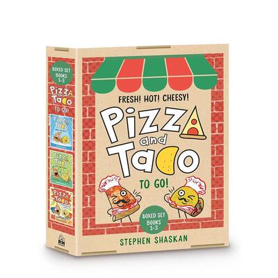 【预售】披萨饼与玉米片桥梁漫画 打包 1-3套装Pizza and Taco To Go! 3-Book Boxed Set: Books 1-3 (A Graphic Novel Boxed Set