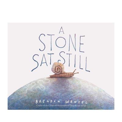 【预售】A Stone Sat Still【凯迪克获奖插画师Brendan Wenzel】一动不动的石头 英文进口原版儿童绘本图书 Brendan Wenzel