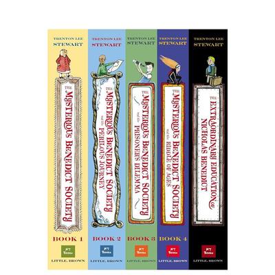 【现货】神秘的本笃会 平装盒装套装 The Mysterious Benedict Society Paperback Boxed Set 英文原版儿童故事