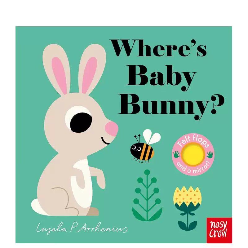 Where's Baby Bunny兔宝宝/企鹅先生/独角兽/圣诞老人在哪里Felt Flaps毛毡翻翻书英文进口原版儿童趣味图书Ingela P Arrhenius3-6