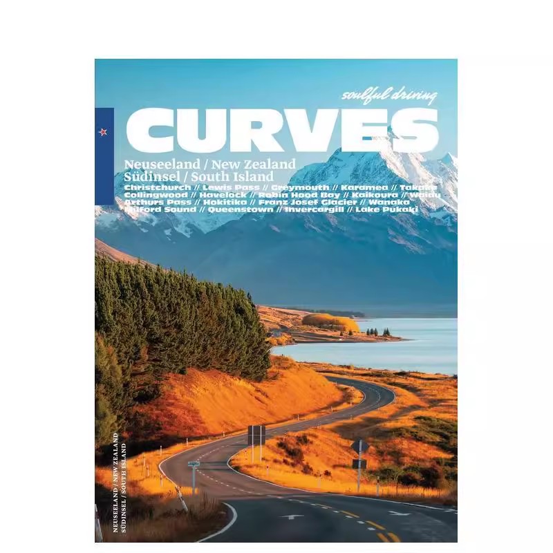 CURVES New Zealand曲线：新西兰/意大利/德国海岸线/德国东南部/巴塔哥尼亚 英文进口原版旅行图书Delius Klasing Verlag外文