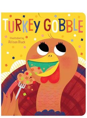 【现货】火鸡咯咯叫Turkey Gobble英文进口原版儿童绘本图书3-6岁LITTLE BEE BOOKS节日庆典