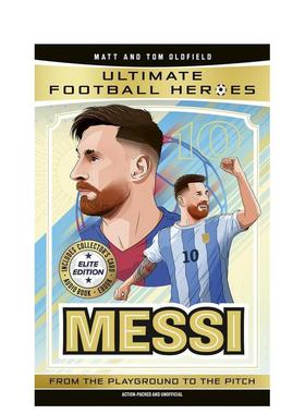 【预售】梅西（精英版）含收藏卡赠有声书 Messi Elite Edition 英文进口原版儿童漫画图书Matt & Tom Oldfield