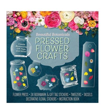 【预售】精美植物标本压花套装：创意书签礼品签 Beautiful Botanicals Flower Press Kit 英文原版手工制作图书Editors of Chart