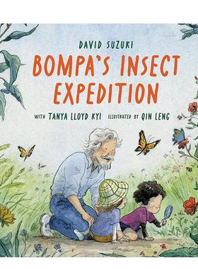 【预售】Bompa的昆虫探险Bompa's Insect Expedition【多伦多获奖插画师Qin Leng(冷沁)】英文儿童图书籍进口原版Greystone books