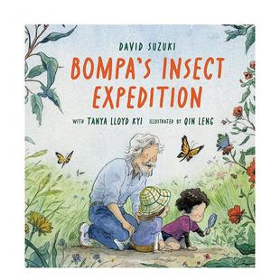多伦多获奖插画师Qin 预售 Insect Leng Greystone 昆虫探险Bompa 英文儿童图书籍进口原版 Bompa books 冷沁 Expedition
