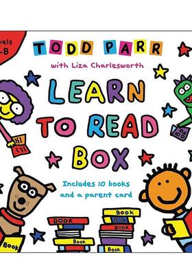 【预售】学习阅读盒子Learn to Read Box英文进口原版儿童图书3-6岁分阶读物TODD PARR