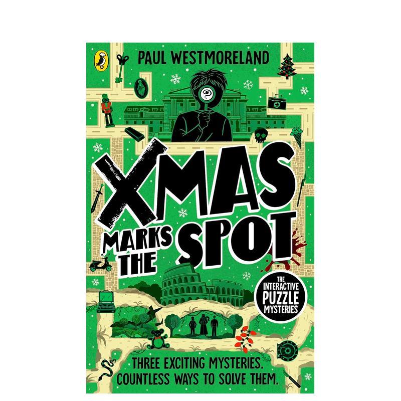 【预售】圣诞暗号:互动探案解谜游戏书 X-Mas Marks the Spot: The Interactive Murder Puzzle Mysteries 英文进口原版儿童趣味