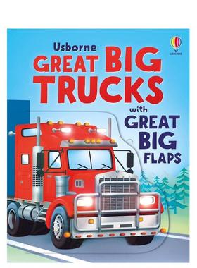 【预售】【翻翻大书】巨型卡车 Great Big Trucks 巨型翻页 趣味互动 自卸卡车 消防车 英文进口原版儿童趣味图书Alice Beecham