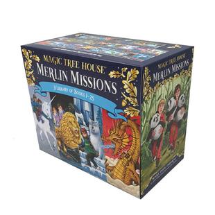 【预售】神奇树屋1-25部盒装全集Magic Tree House Merlin Missions Books 1-25 Boxed Set英文进口原版儿童图书6-9岁桥梁书Mary
