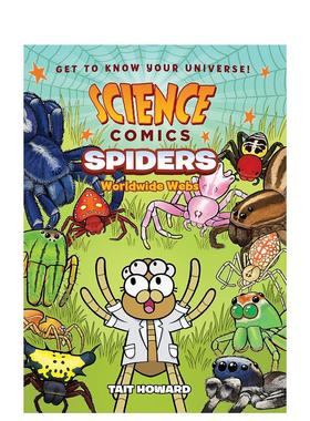 【现货】蜘蛛：万维网 【Science Comics】Spiders: Worldwide Webs 原版英文儿童漫画