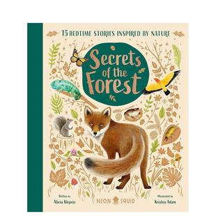 Secrets Forest 预售 秘密 Neon 图书 Alicia 森林 英文儿童百科绘本6岁 进口原版 The Squid外文正版 9岁Klepeis