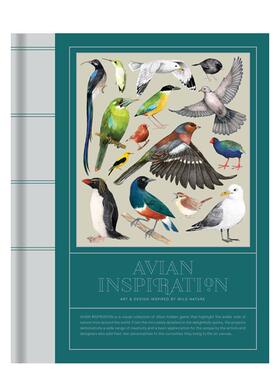 【现货】鸟类灵感：自然艺术插画 Avian Inspiration Art and Design Inspired by Birds 英文进口原版画册Victionary