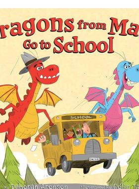 【现货】来自火星的龙去上学（停用）Dragons from Mars Go to School英文进口原版儿童绘本图书6-9岁 人际关系Aronson  Deborah