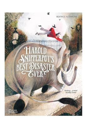 【预售】【意大利插画师Beatrice Alemagna】哈罗德遇见的灾难（平装）Harold Snipperpots Best Disaster Ever 英文绘本3-6岁 外