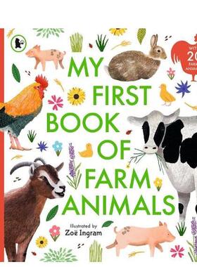 【预售】我的农场动物启蒙书 My First Book of Farm Animals 英文进口原版儿童启蒙图书Zoe Ingram