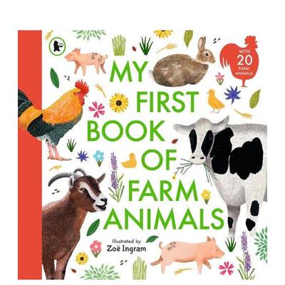【预售】我的农场动物启蒙书 My First Book of Farm Animals 英文进口原版儿童启蒙图书Zoe Ingram