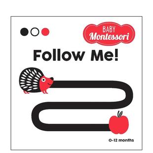 英文进口原版 6岁桥梁书C Follow Baby Montessori 蒙特梭利入门绘本：跟着我 儿童图书3 Book 预售