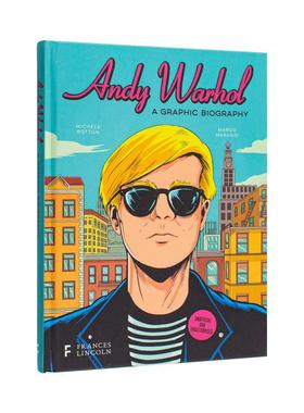 【现货】 安迪·沃霍尔：图像小说 【BioGraphics】Andy Warhol 英文进口原版漫画正版图书籍Michele Botton; Marco Maraggi
