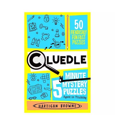 5分钟推理谜题：特工养成计划 Cluedle - 5 Minute Mystery Puzzles: Agent in Training英文进口原版儿童趣味图书线索谜案系列