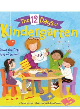 【现货】幼儿园12天12 Days Of Kindergarten, The英文进口原版章节书儿童图书籍6-9岁Lettice  Jenna