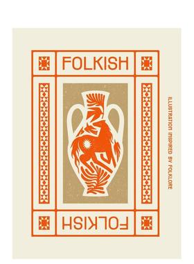 【现货】民风绘卷：民俗传说启发的插画艺术 Folkish : Illustrations Inspired by Folklore英文进口原版图书插画原画设定集Vict