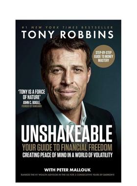 【预售】吸引力法则大师Tony Robbins 不可动摇：财务指南 Unshakeable英文进口原版图书籍正版商业行销图书