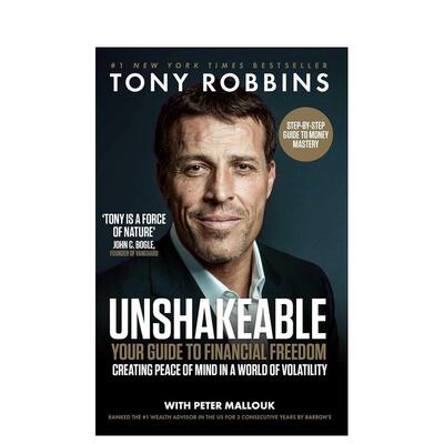 【预售】吸引力法则大师Tony Robbins 不可动摇：财务指南 Unshakeable英文进口原版图书籍正版商业行销图书