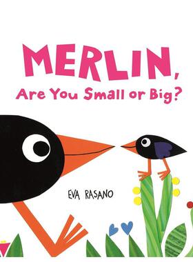 【预售】梅林，你是小还是大？ Merlin， Are You Small or Big? 英文进口原版儿童启蒙图书Eva Rasano