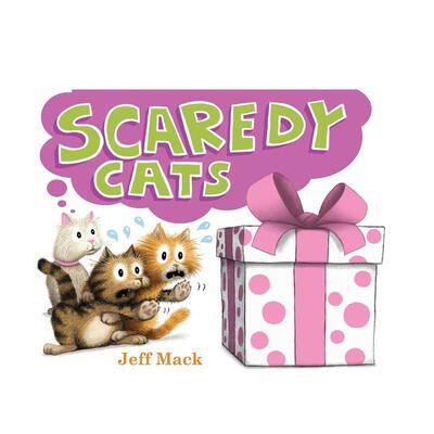 【预售】害怕的猫Scaredy Cats英文进口原版儿童绘本图书6-9岁Jeff Mack自我认知情绪管理
