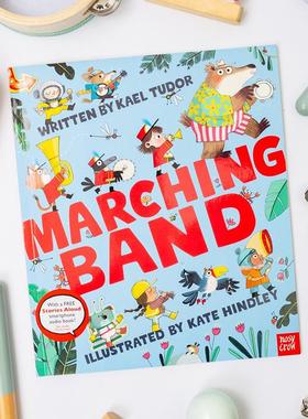 【现货】欢迎加入游行乐队！ 凯特格林纳威奖提名画师Kate Hindley Marching Band 英文进口原版儿童绘本图书 扫描二维码听音频