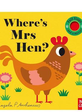 【预售】【毛毡翻翻书】母鸡太太在哪里？【Felt Flaps】Where's Mrs Hen?英文进口原版儿童趣味图书Ingela P Arrhenius3-6岁