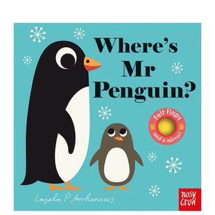 【预售】【毛毡翻翻书】企鹅先生在哪里?【Felt Flaps】Where's Mr Penguin英文进口原版儿童趣味图书Ingela P Arrhenius3-6岁