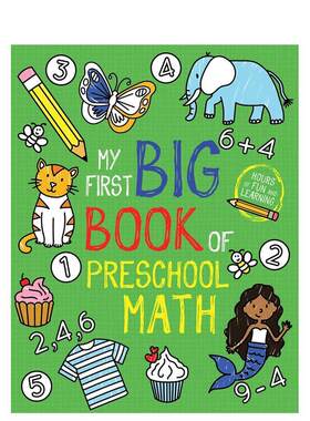 【现货】我的涂色启蒙书：学前数学My First Big Book of Coloring: Preschool Math英文进口原版儿童趣味图书3-6岁Little Bee Bo