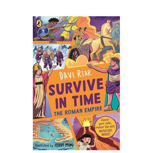 【预售】时空求生：罗马帝国 Survive in Time: The Roman Empire 英文进口原版儿童图书青少年读物Rear Dave