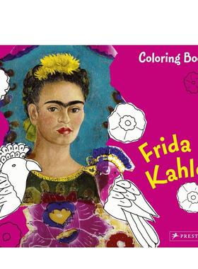 【现货】弗里达·卡罗：绘画本Frida Kahlo: Coloring Book英文进口原版儿童图书3-6岁艺术启蒙Doris Kutschbach