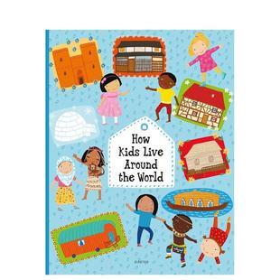 World 预售 Around How Albatros 孩子如何生活 World英文儿童图书籍进口原版 世界各地 Med Kids Live the