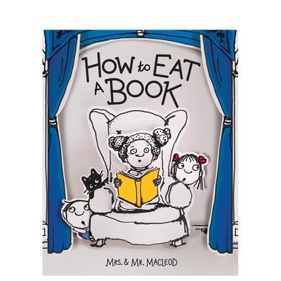 【现货】如何吃掉一本书 巴诺书店年度绘本 How to Eat a Book 英文原版儿童绘本