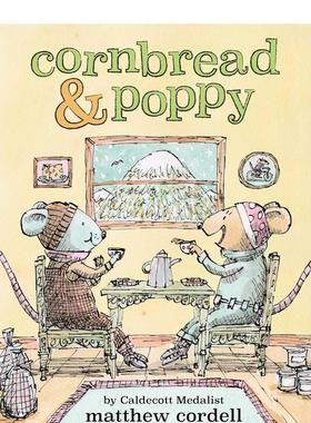 【预售】面包鼠与波波鼠Cornbread & Poppy【Cornbread & Poppy】英文进口原版儿童图书3-6岁桥梁书Matthew Cordell