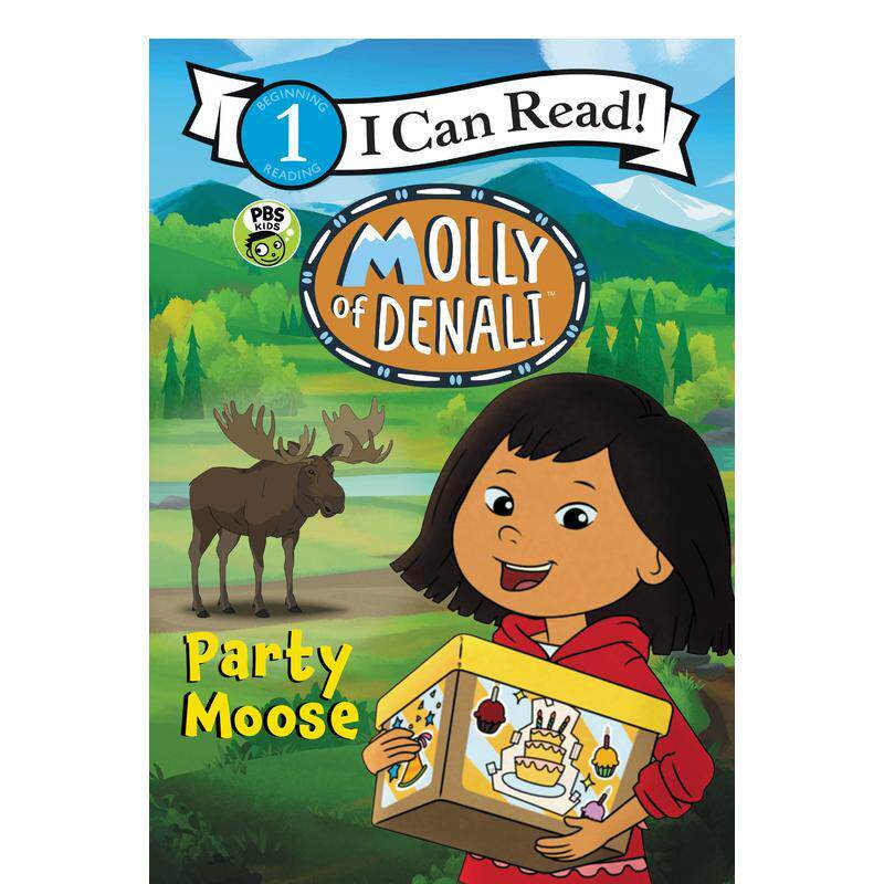 【现货】Molly of Denali: Party Moose，【迪娜丽的莫莉】:派对驼鹿 英文进口原版儿童图书分阶阅读 WGBH Kids Harpercollins
