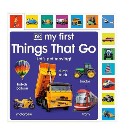 【现货】第一次探索交通工具【My First】My First Things That Go: Let's Get moving!英文进口原版儿童绘本图书DK百科