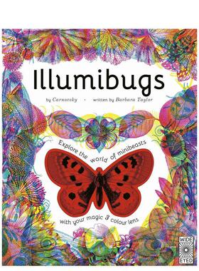 【现货】幻彩魔法三色镜：昆虫探索【Illumi】Illumibugs英文儿童图书籍进口原版Wide Eyed Editions3-6岁
