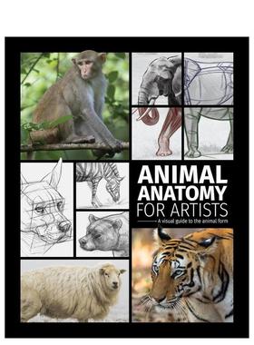 【预售】艺术家的动物解剖学：动物形态视觉指南 Animal Anatomy for Artists 英文进口原版艺术画册画集 3dtotal Publishing