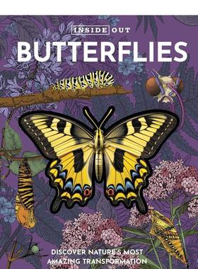 【现货】【里里外外】蝴蝶【Inside Out】 Butterfly英文进口原版儿童绘本图书Editors of Chartwell Books百科