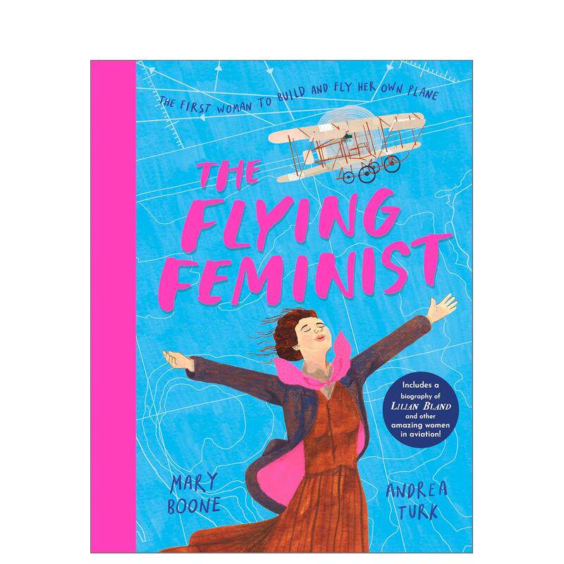 【现货】飞翔的女性主义者 The Flying Feminist 英文进口原版儿童绘本图书Mary Boone Andrea Turk人物传记图片