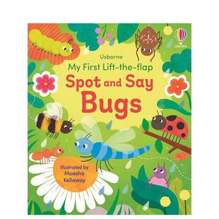 【预售】我的翻翻认虫启蒙书 My First Lift-the-flap Spot and Say Bugs 英文进口原版儿童趣味图书Alice Beecham