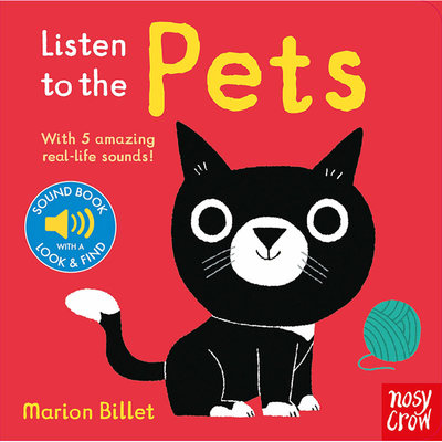 【预售】【Listen to the】 Pets，【纸板发声书】宠物 英文原版图书籍进口正版 Billet, Marion 儿童趣味