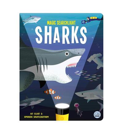 【预售】【魔法探照灯】鲨鱼Magic Searchlight - Sharks英文进口原版儿童图书Kit Elliot