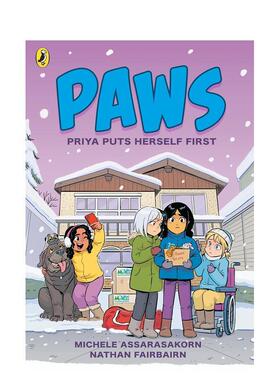 【预售】PAWS 卷3：普里娅把自己放在苐一位 PAWS #3:Priya Puts Herself First 英文进口原版儿童漫画图书 Nathan Fairbairn Mic